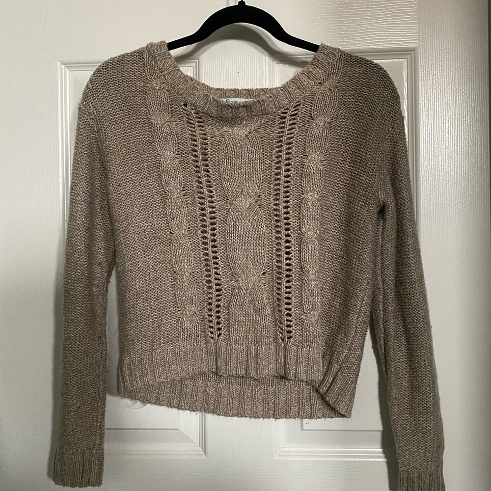 Cute knitted sweater.